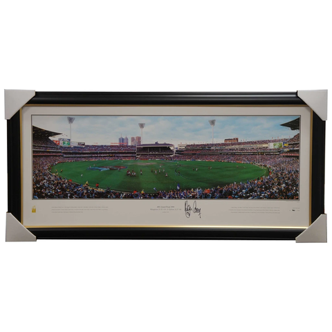 North Melbourne 1999 Afl Premiers Limited Edition Panoramic Signed Wayne Carey Print Framed - 2928