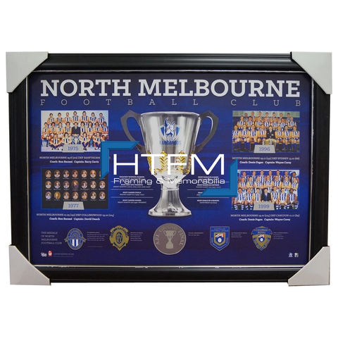 North Melbourne Historical Series Premiership Afl Licensed Print Framed Carey - 1897