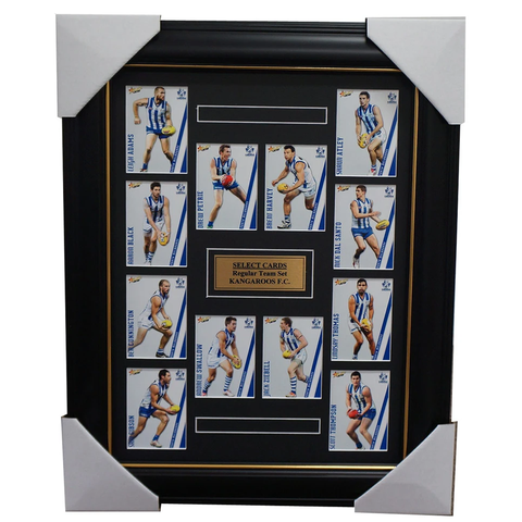 North Melbourne Kangaroos 2015 Select Card Team Set Framed Petrie Swallow Harvey - 1024