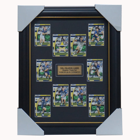 2022 NRL Traders Cards North Queensland Cowboys Team Set Framed - 5098
