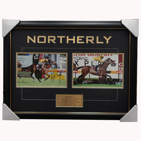 Northerly Dual Signed Photo Collage Framed Signed Greg Childs & Patrick Payne - 3263