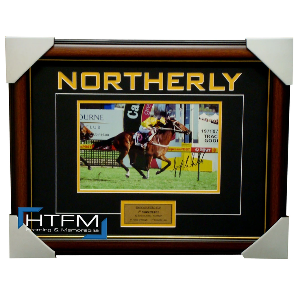 Northerly Signed Horse Racing Photo Framed by Jockey Greg Childs - 1203