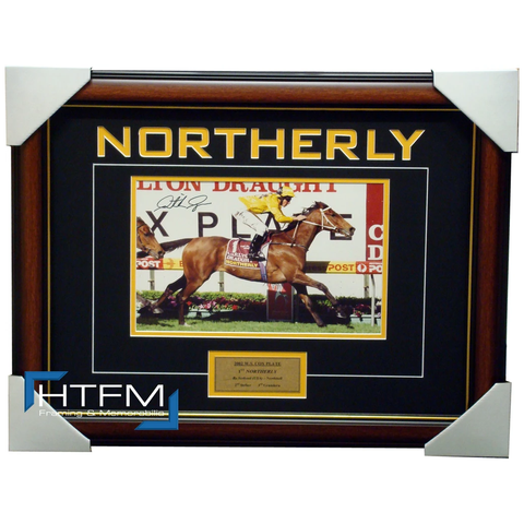 Northerly Signed Horse Racing Photo Framed by Jockey Patrick Payne - 1202