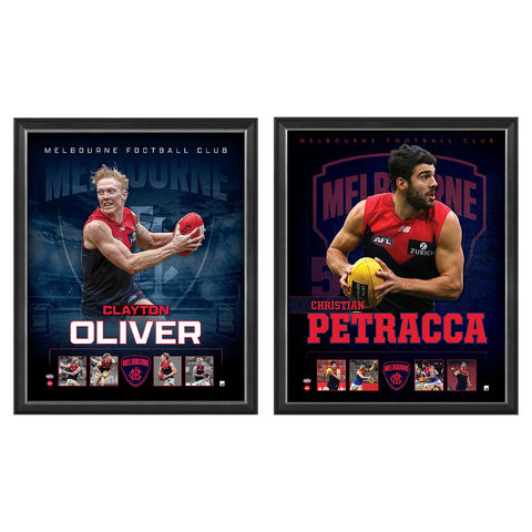 Melbourne Package Official Licensed Afl Prints Framed Petracca Oliver - 4792