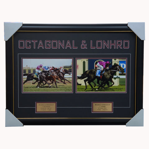 Octagonal & Lonhro Photo Collage Framed Australian Cup Darren Beadman  - 3264
