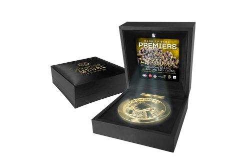 Richmond 2020 Afl Premiers Medal Display in Black Led Box - 4668