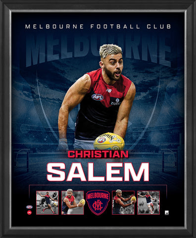 Christian Salem Melbourne Demons Official Licensed AFL Print Framed New - 4784