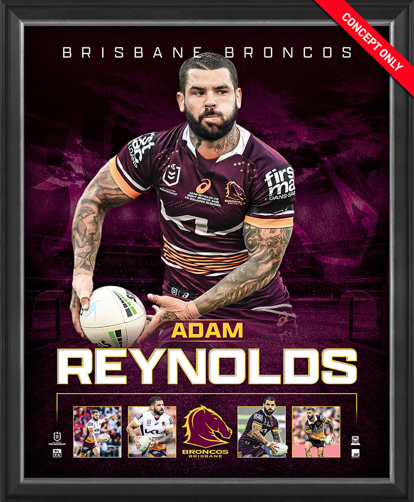 Adam Reynolds Brisbane Broncos Official Nrl Player Print Framed - 5148