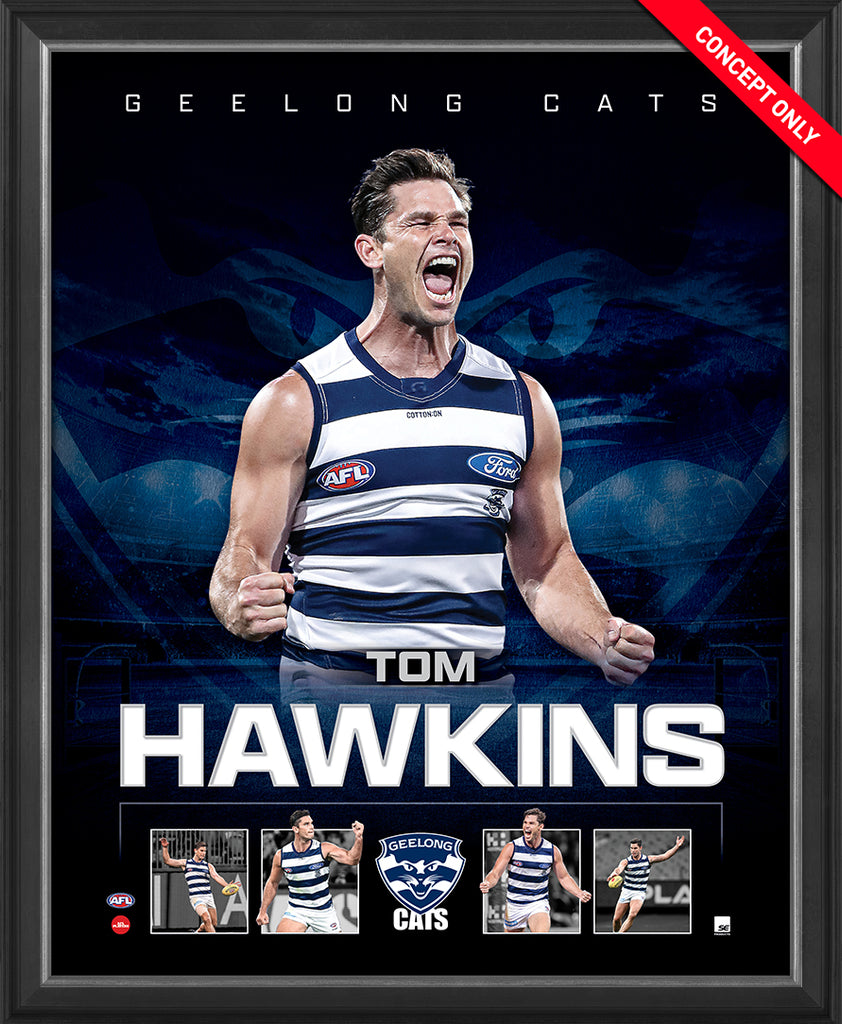Tom Hawkins Geelong Cats Official Licensed AFL Print Framed - 5134