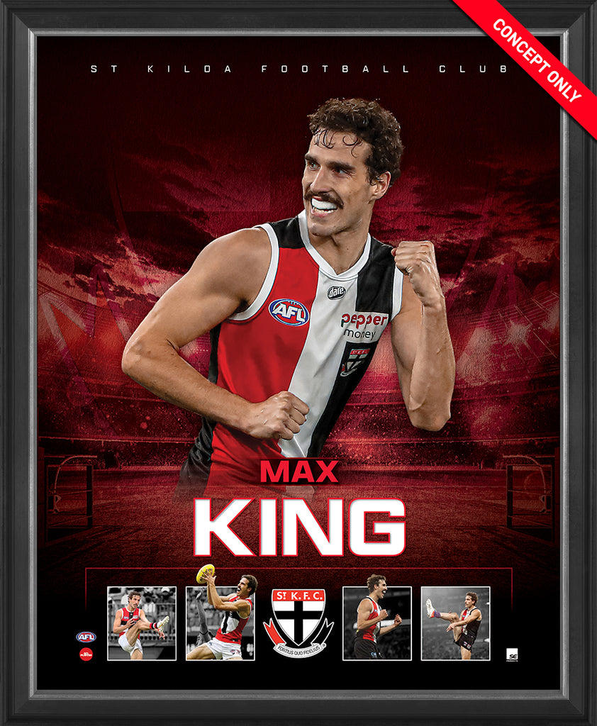 Max King St Kilda Official Licensed AFL Print Framed - 5135