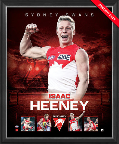 Isaac Heeney Sydney Swan Official Licensed AFL Print Framed - 5136