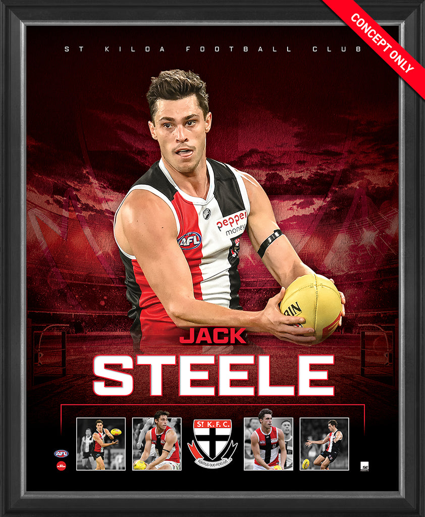 Jack Steele St Kilda Official Licensed AFL Print Framed - 5140