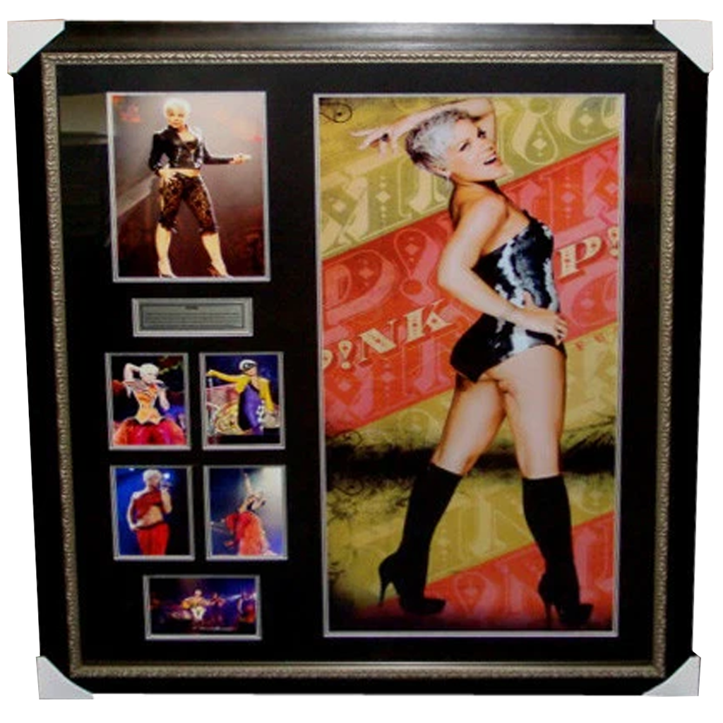 Pink Tribute Photo Collage and Poster Framed - 3216
