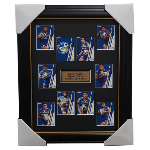 Parramatta Eels 2015 Nrl Card Team Set Framed Will Hopoate Norman - 1039