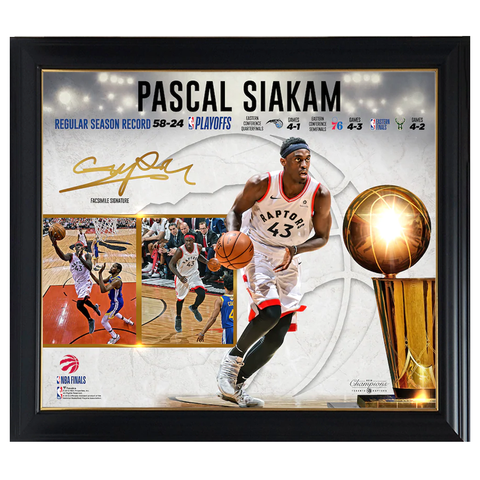 Pascal Siakam Toronto Raptors 2019 Nba Finals Champions Collage Official Nba Print Framed - 4429