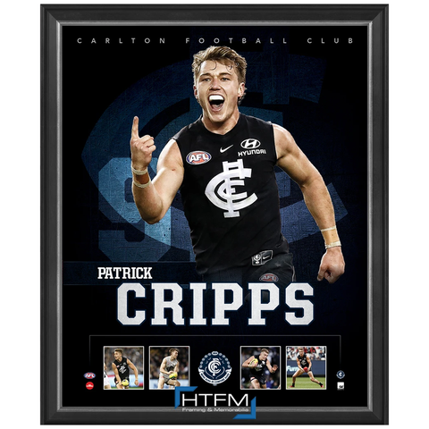 Patrick Cripps Captain of Carlton Official Licensed AFL Print Framed New - 3688