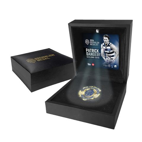 Patrick Dangerfield 2016 Brownlow Medallist Official Boxed Medallion Geelong - 2949
