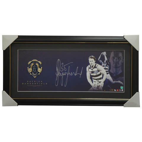 Patrick Dangerfield Signed 2016 Brownlow Medallist Official Afl Panograph Framed - 2947