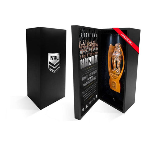 Penrith Panthers Replica 2022 NRL Back to Back Premiers Official Mini Trophy - 5307