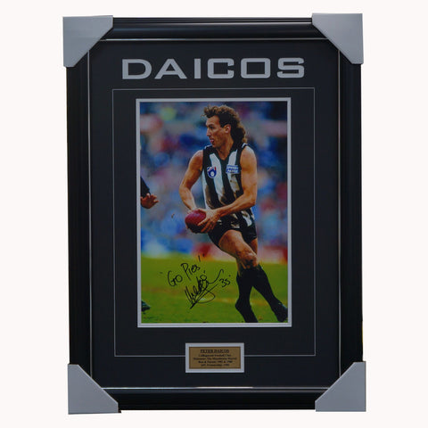 Peter Daicos signed Collingwood Premiers Photo Framed - 4367