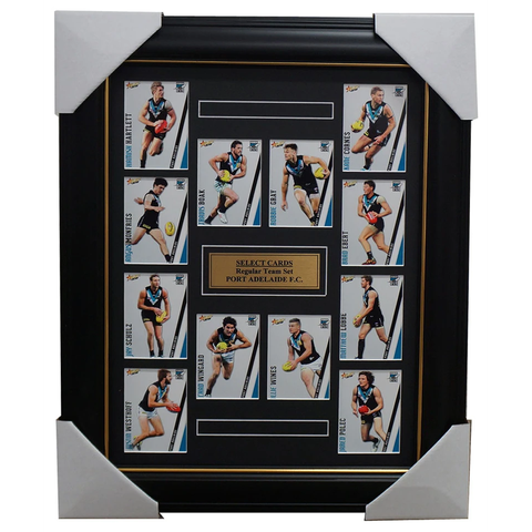 Port Adelaide 2015 Select Card Team Set Framed Travis Boak Chad Wingard Wines - 1014