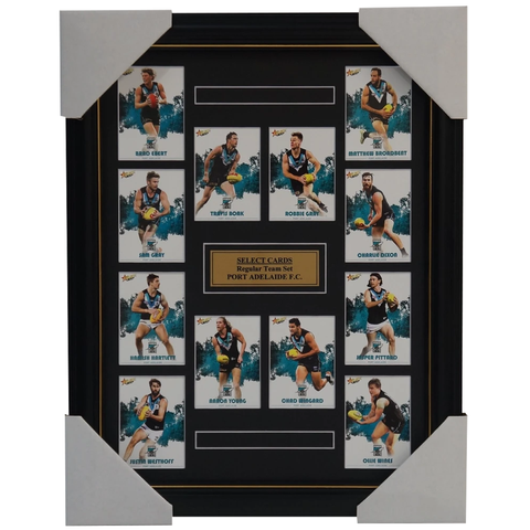 Port Adelaide Power 2017 Select Card Team Set Framed Wingard Boak Wines Gray - 3060