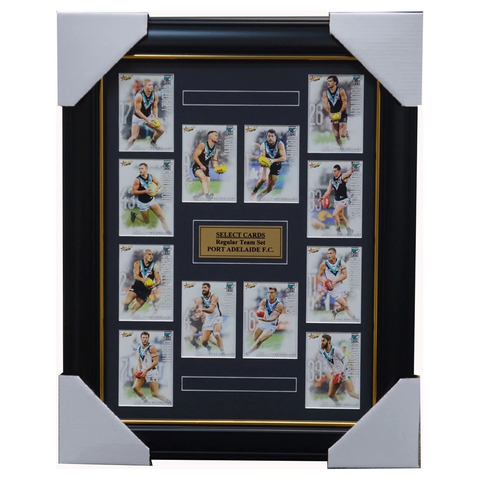 Port Adelaide Power 2019 Select Card Team Set Framed Boak Wines Gray - 3619