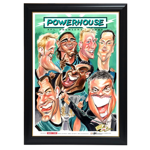 Port Adelaide Power, Powerhouse, Premiers, Harv Time Print Framed - 4082
