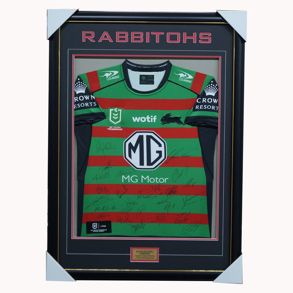 South Sydney Rabbitohs Football Club 2022 NRL Team Signed Guernsey 5068