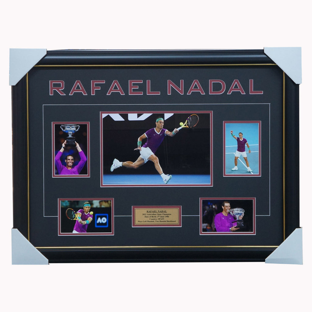 Rafael Nadal 2022 Australian Open Grand Slam Champion Collage Framed - 4998