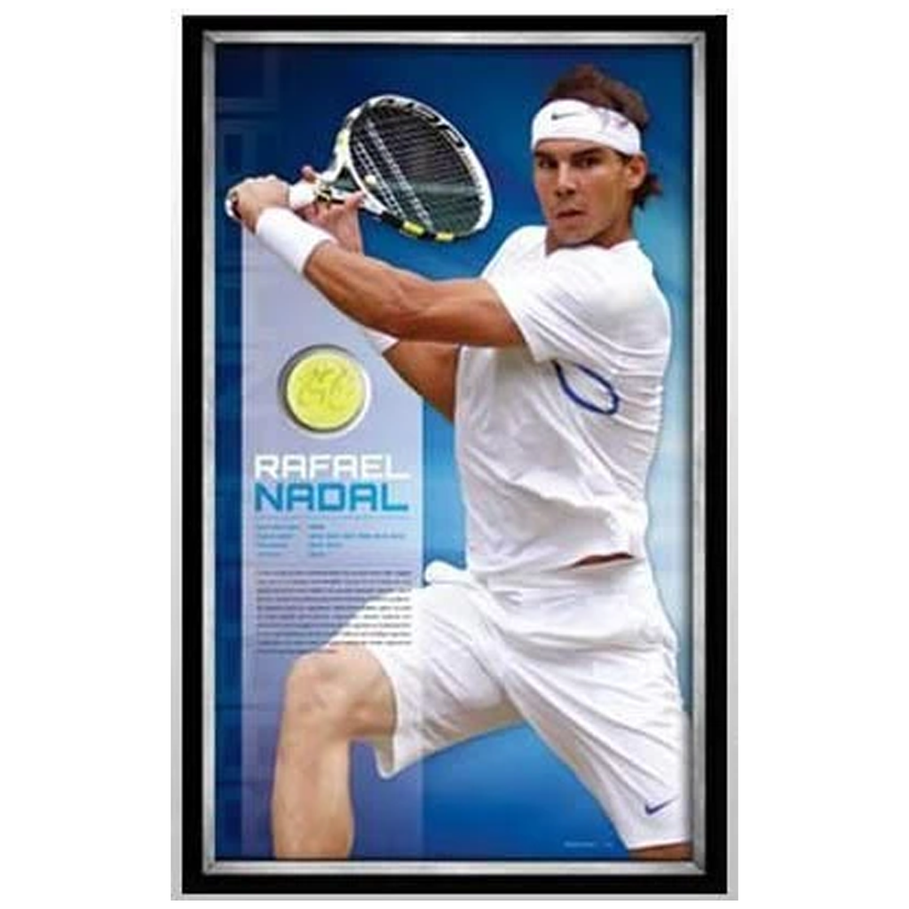 Rafael Nadal Signed Ball and Print L/e to 100 Only Framed - 1148