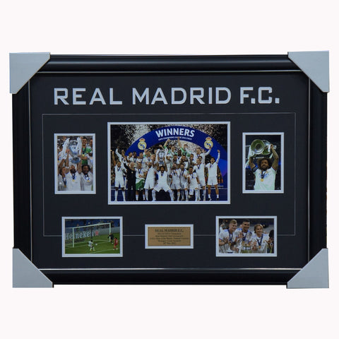 Real Madrid Football Club 2022 Champions League Winners Collage Framed - 5174