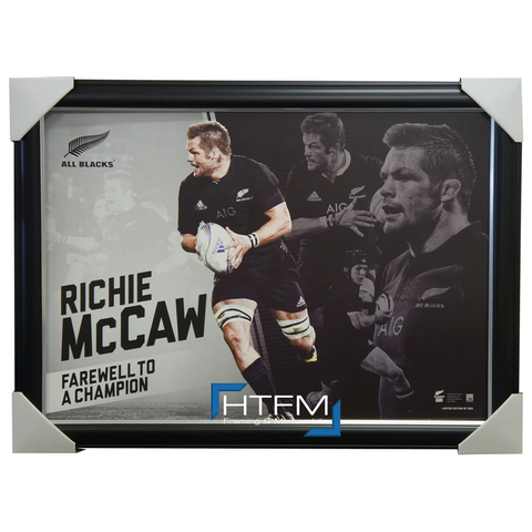 Richie Mccaw All Blacks Retirement Sportsprint Framed World Cup - 2603