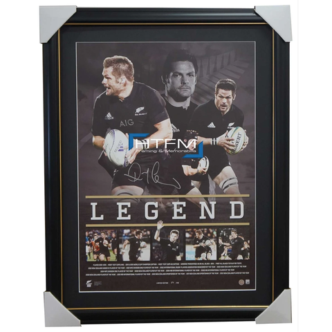 Richie Mccaw Signed Retirement All Blacks Lithograph Framed - 2602