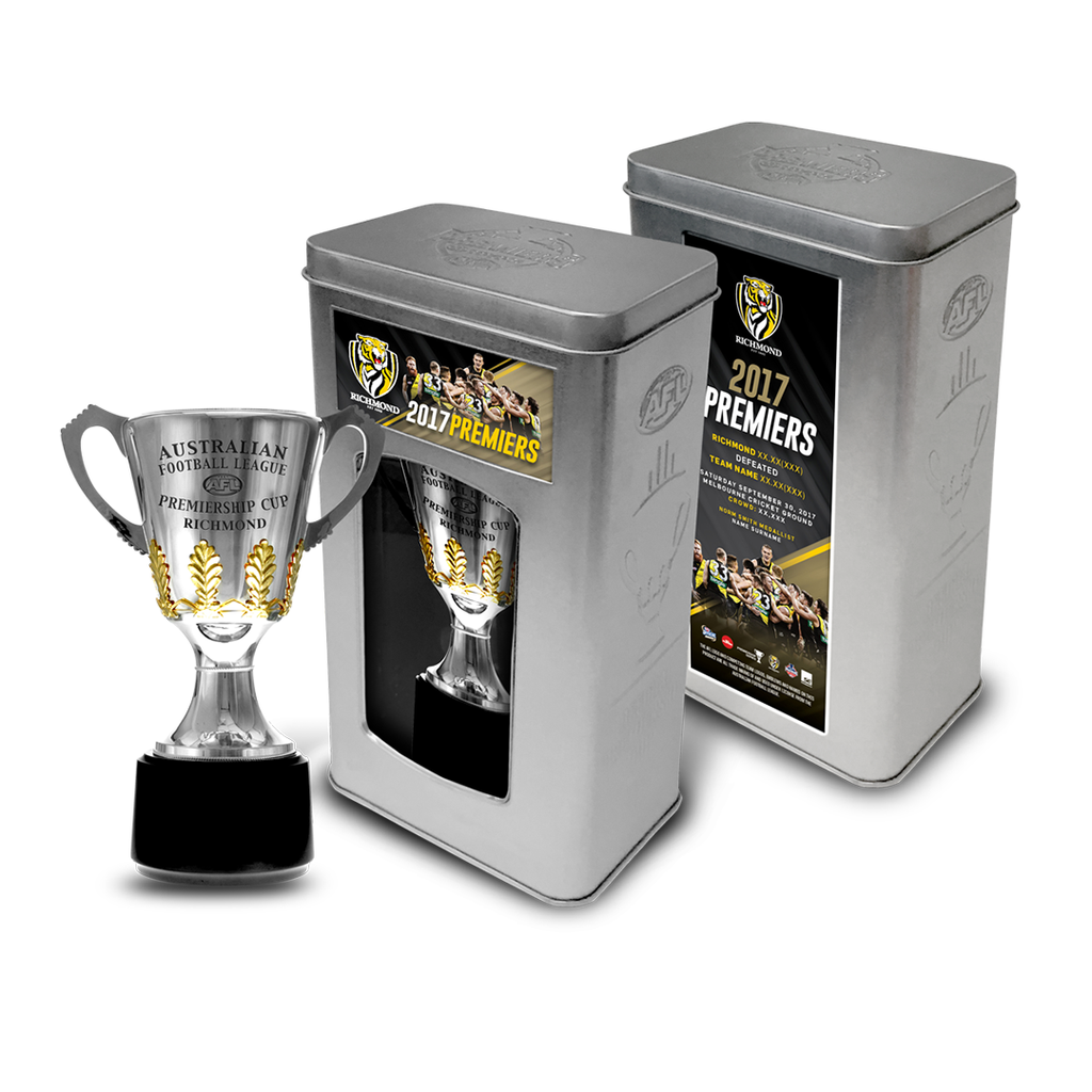 Richmond 2017 Afl Official Premiership Cup in Collectors Tin in Stock Now - 3185