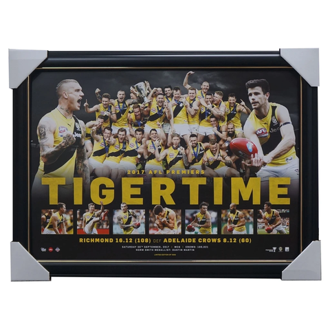 Richmond 2017 Afl Official Premiership Print Framed Dustin Martin Rioli Cotchin - 3187