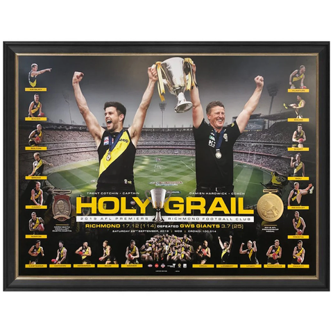 Richmond 2019 Afl Premiers Holy Grail Official Afl Print Framed - 3895