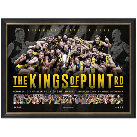Richmond 2019 Afl Premiers Official Framed Sportsprint "Kings of Punt Rd" - 3809