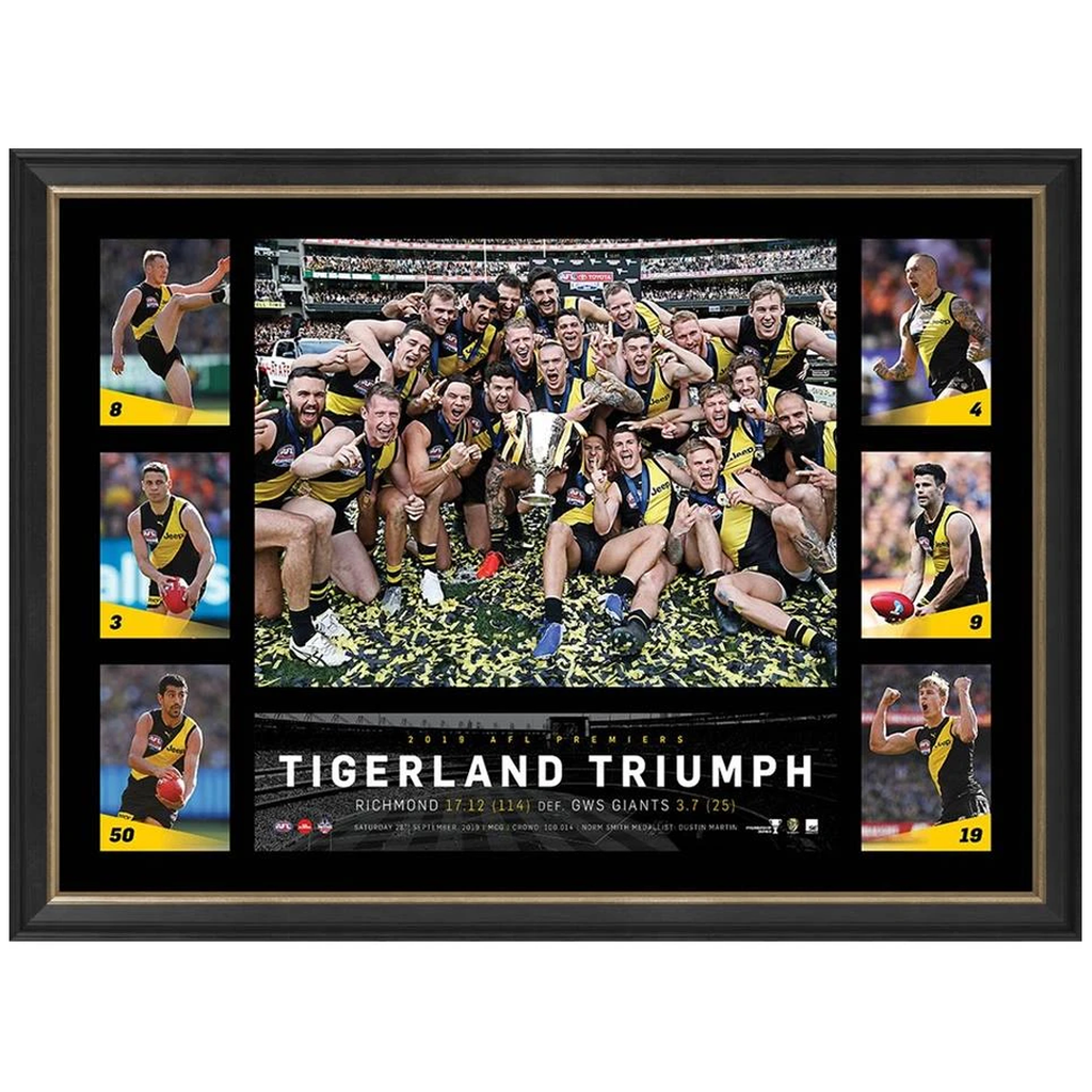 Richmond 2019 Afl Premiers Official Tribute Frame "Tigerland Triumph" - 3810