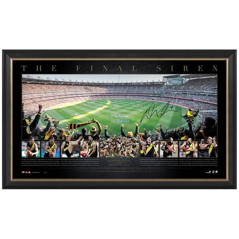 Richmond 2019 Afl Premiers Signed Dustin Martin Panoramic Frame "the Final Siren" - 3808
