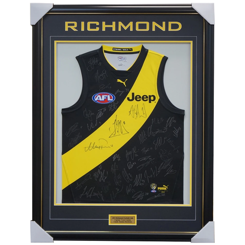 Richmond 2019 Signed Official Afl Team Jumper Framed Martin Cotchin Riewoldt + Coa - 3654
