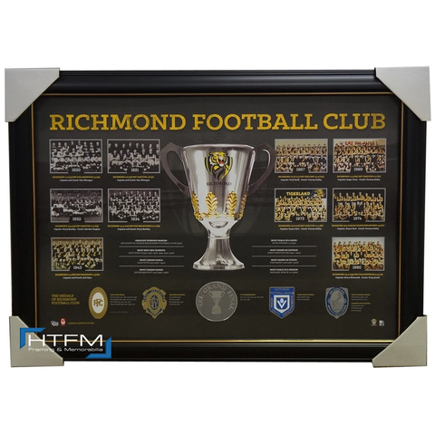 Richmond Historical Series Premiership Afl Licensed Print Framed - 1876