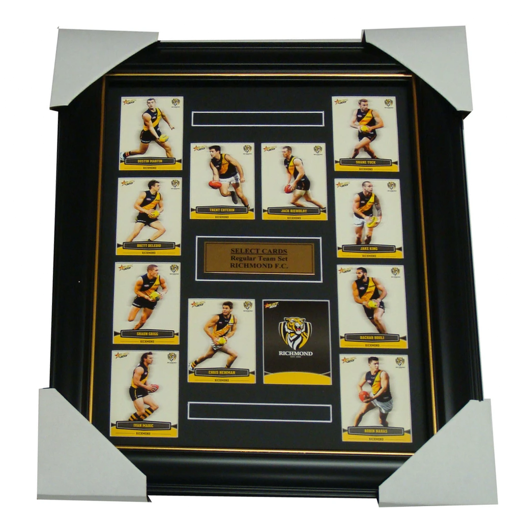 Richmond Tigers 2013 Select Cards Set Framed includes Cotchin, Martin etc - 1191