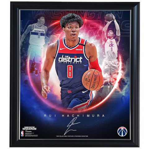 Rui Hachimura Washington Wizards Facsimile Signature Official Nba Print Framed - 4431