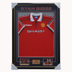 Ryan Giggs Signed Manchester United Jersey Framed with Plaque 4505 HT Framing Memorabilia