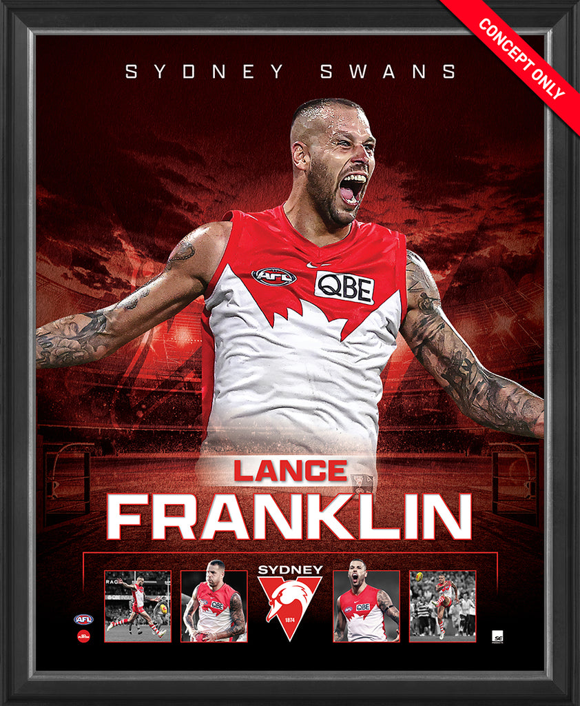Lance Franklin Sydney Swans 1000 Goals Official Licensed AFL Print Framed - 5142