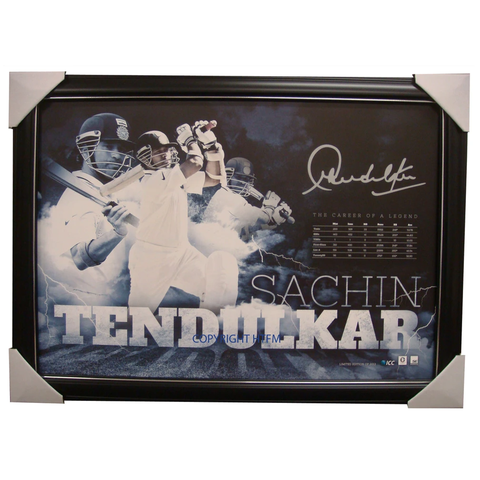 Sachin Tendulkar Official Signed Sportsprint L/e Framed the Little Master - 1612