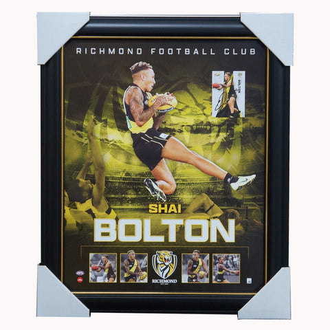 Shai Bolton Richmond F.C. Official Licensed AFL Print Framed + Signed Card - 5311