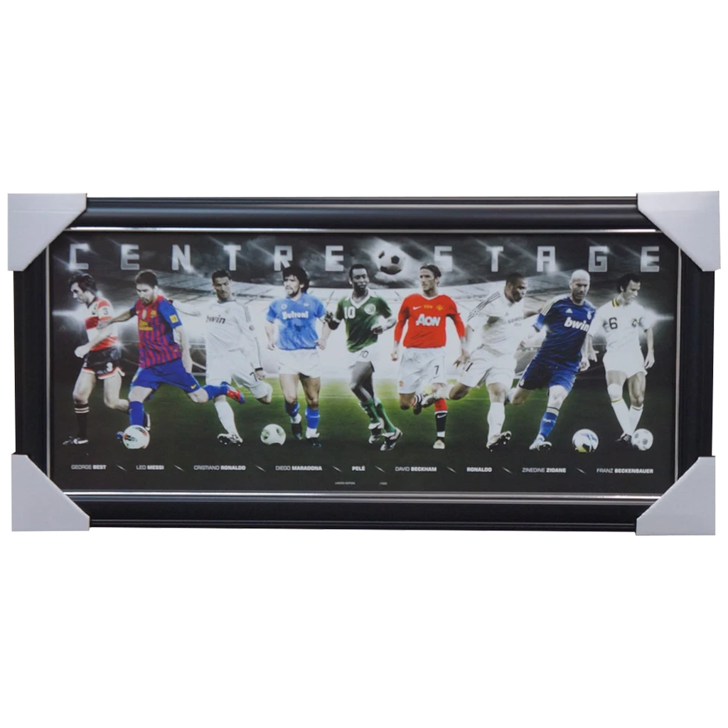 Soccer Centre Stage All Stars Limited Edition Print Framed - 3968