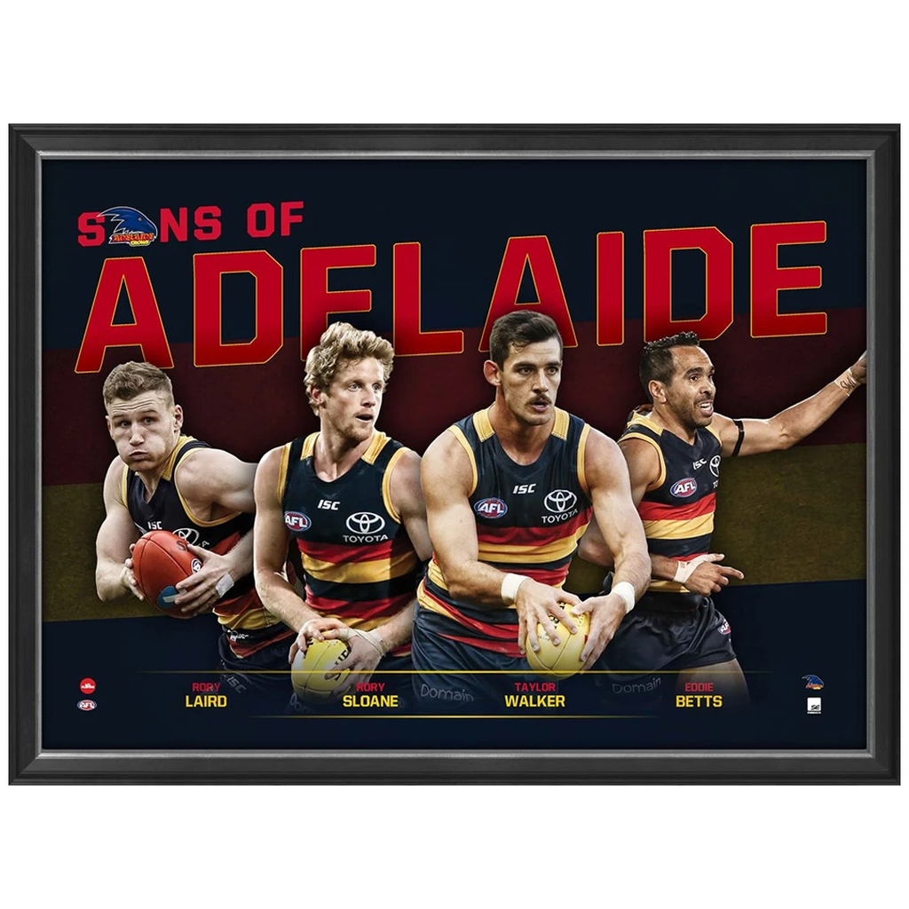 Sons of Adelaide Crows L/e Official Afl Print Framed Walker Sloane Betts - 3455